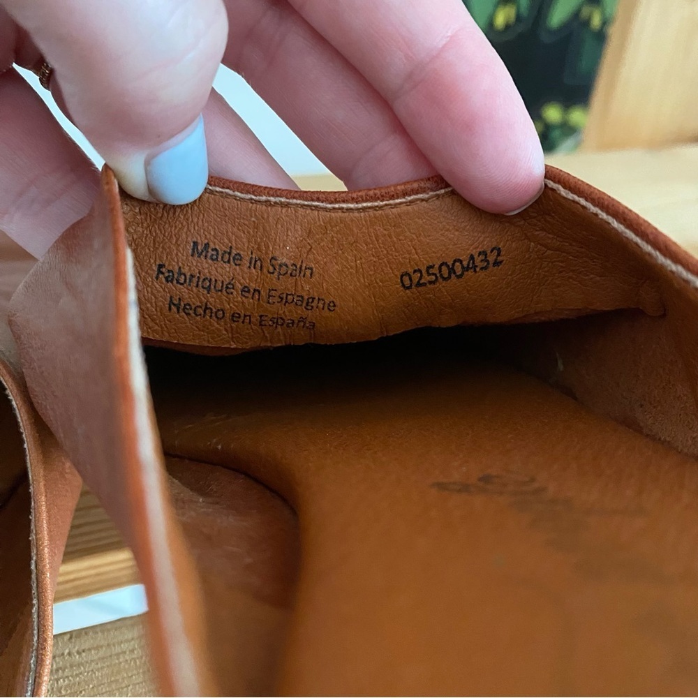 Free People Brown Leather Reese Mule Flats 37 - Picture 14 of 14